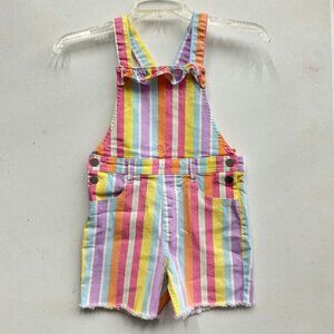 Pastel Short Overalls Girl's -7
